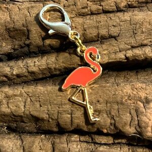 Flamingo Charm Keychain